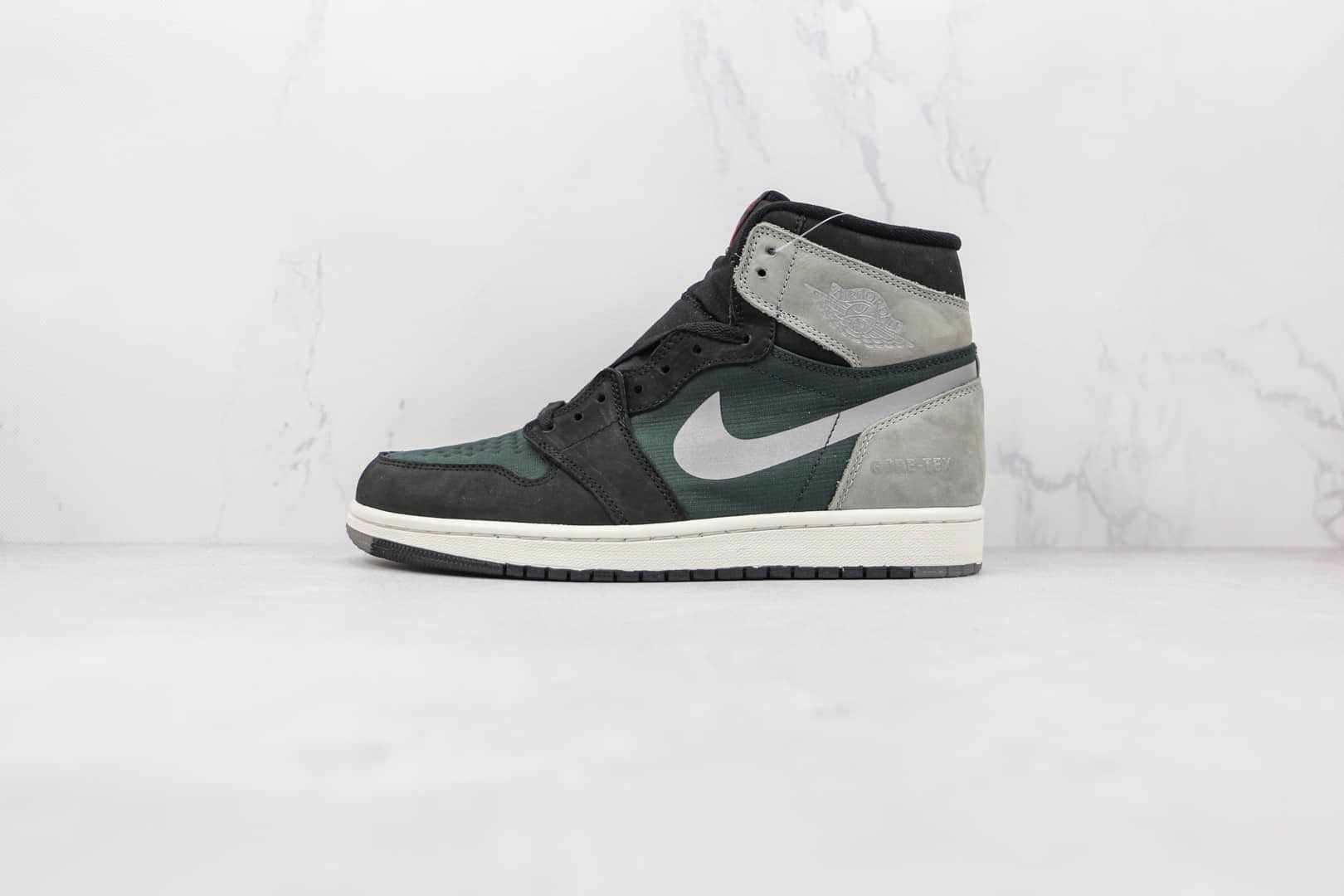 乔丹Air Jordan 1 Retro High OG纯原版本高帮AJ1黑绿灰色篮球鞋原楦头纸板打造 (ID:76092) - 图片1