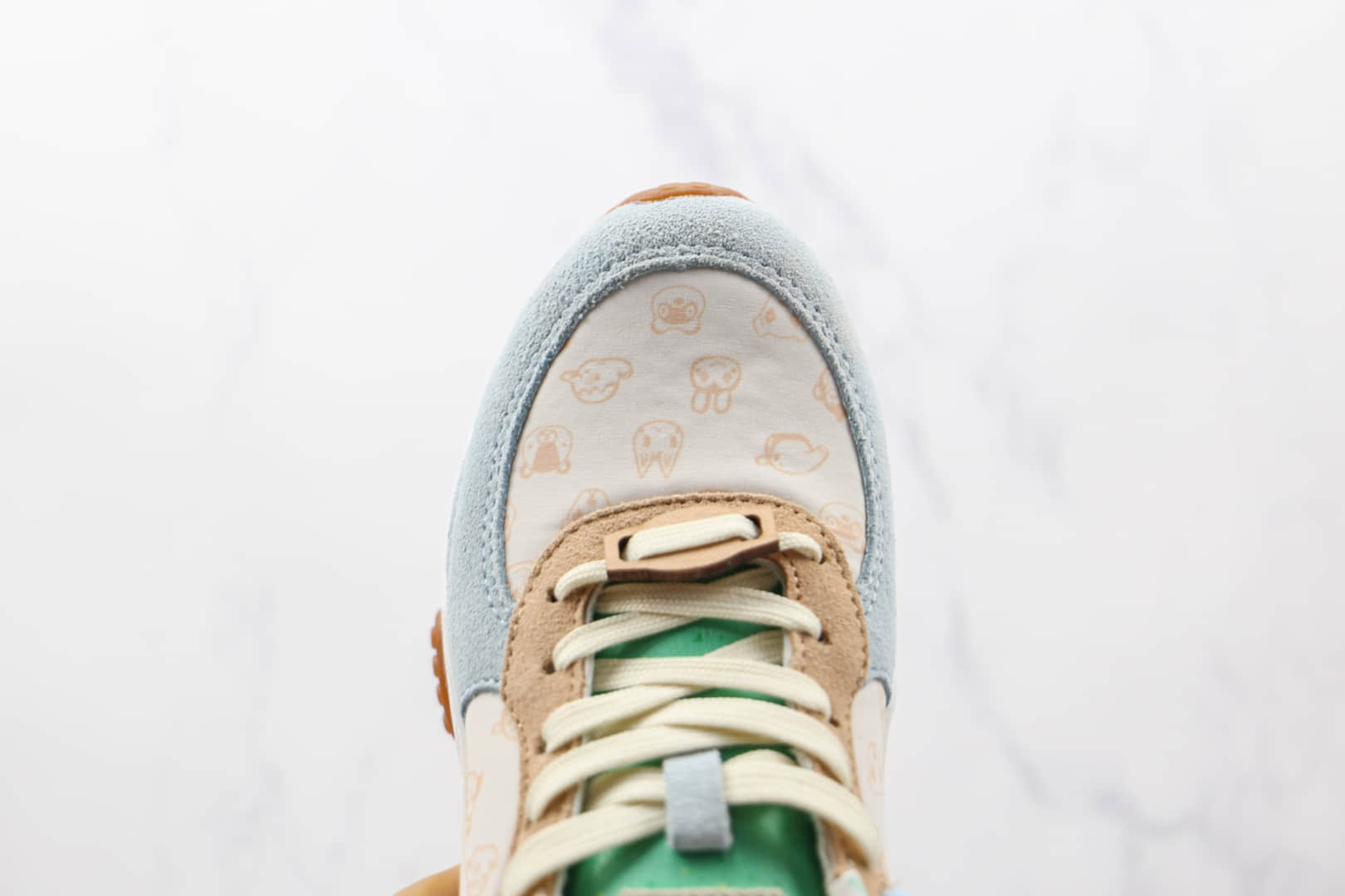 彪马PUMA X Animal Crossing联名款纯原版本动物森友会图案跑鞋原盒原标 货号:382961-01