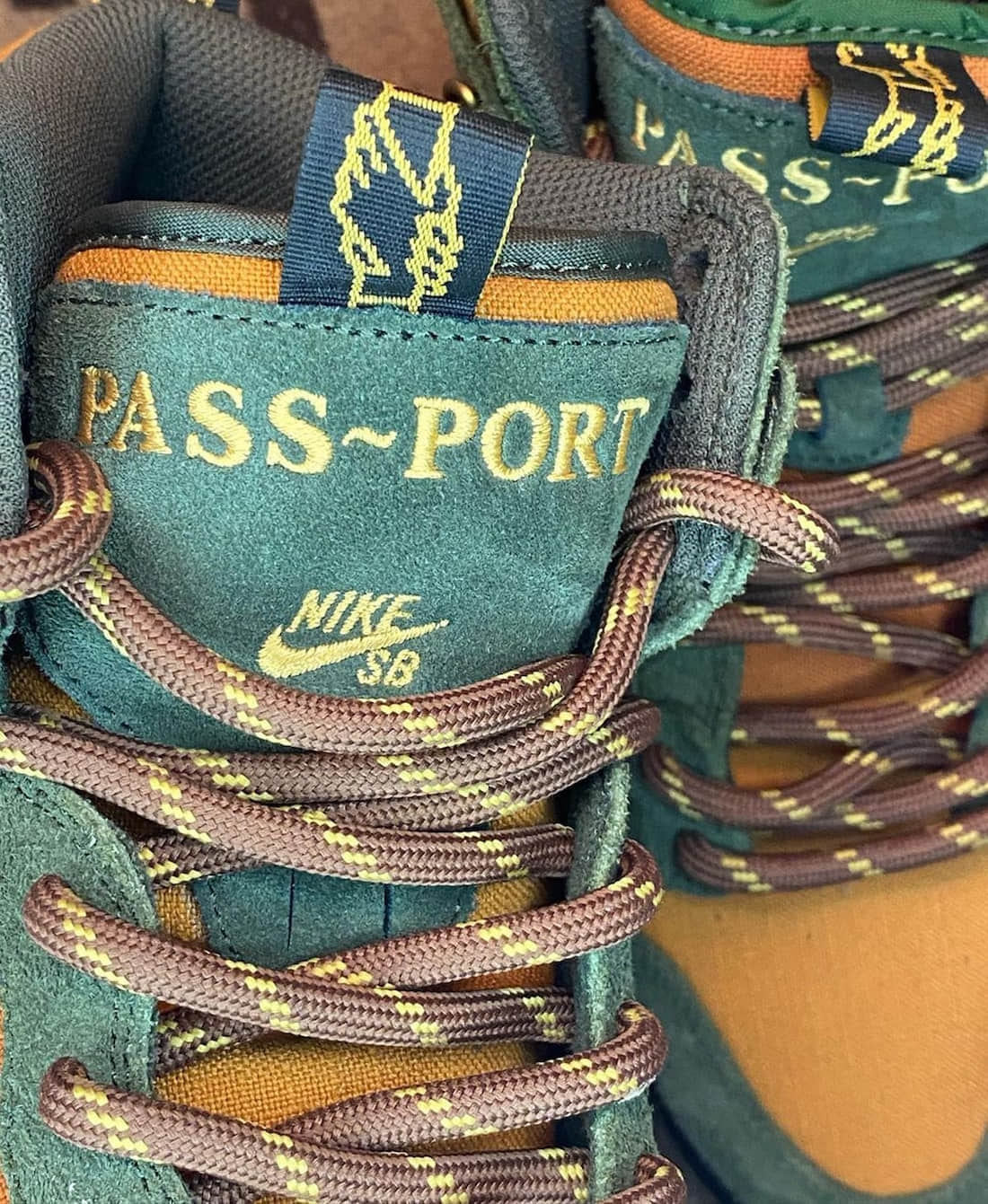 户外登山靴造型!全新Pass~Port x Nike SB Dunk Hi实物曝光! 货号:DO6119-300