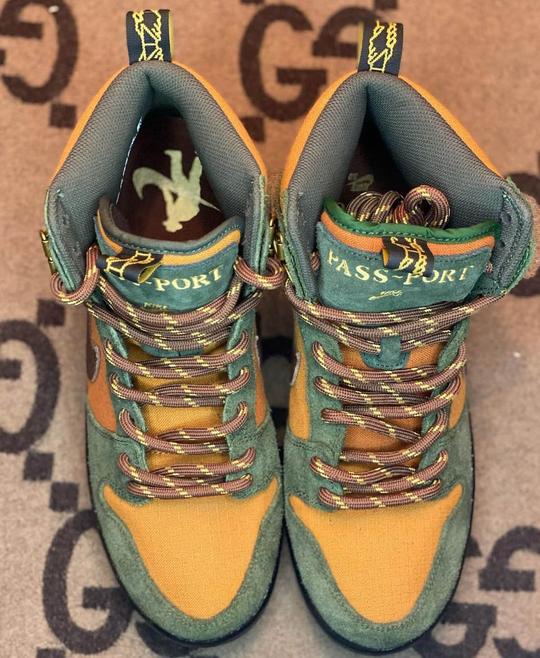 户外登山靴造型!全新Pass~Port x Nike SB Dunk Hi实物曝光! 货号:DO6119-300