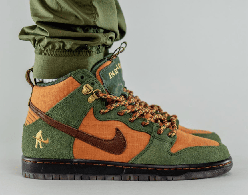 户外登山靴造型!全新Pass~Port x Nike SB Dunk Hi实物曝光! 货号:DO6119-300