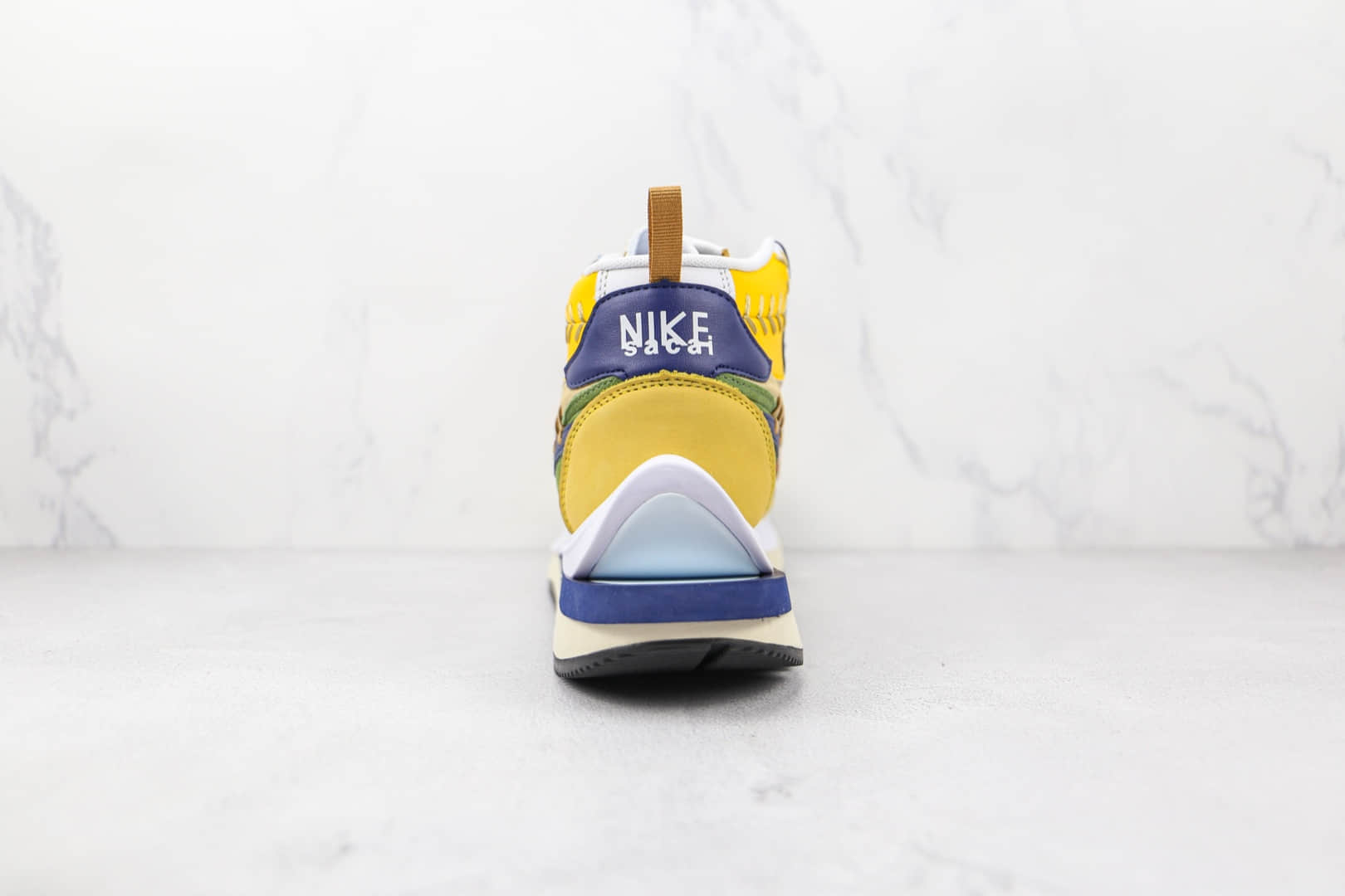 耐克Nike VaporWaffle “Black”WSD x sacai x Jean Paul Gaultier三方联名款Sacai卡其色黄蓝绿缝线老爹鞋原楦头纸板打造 货号:DH9186-200