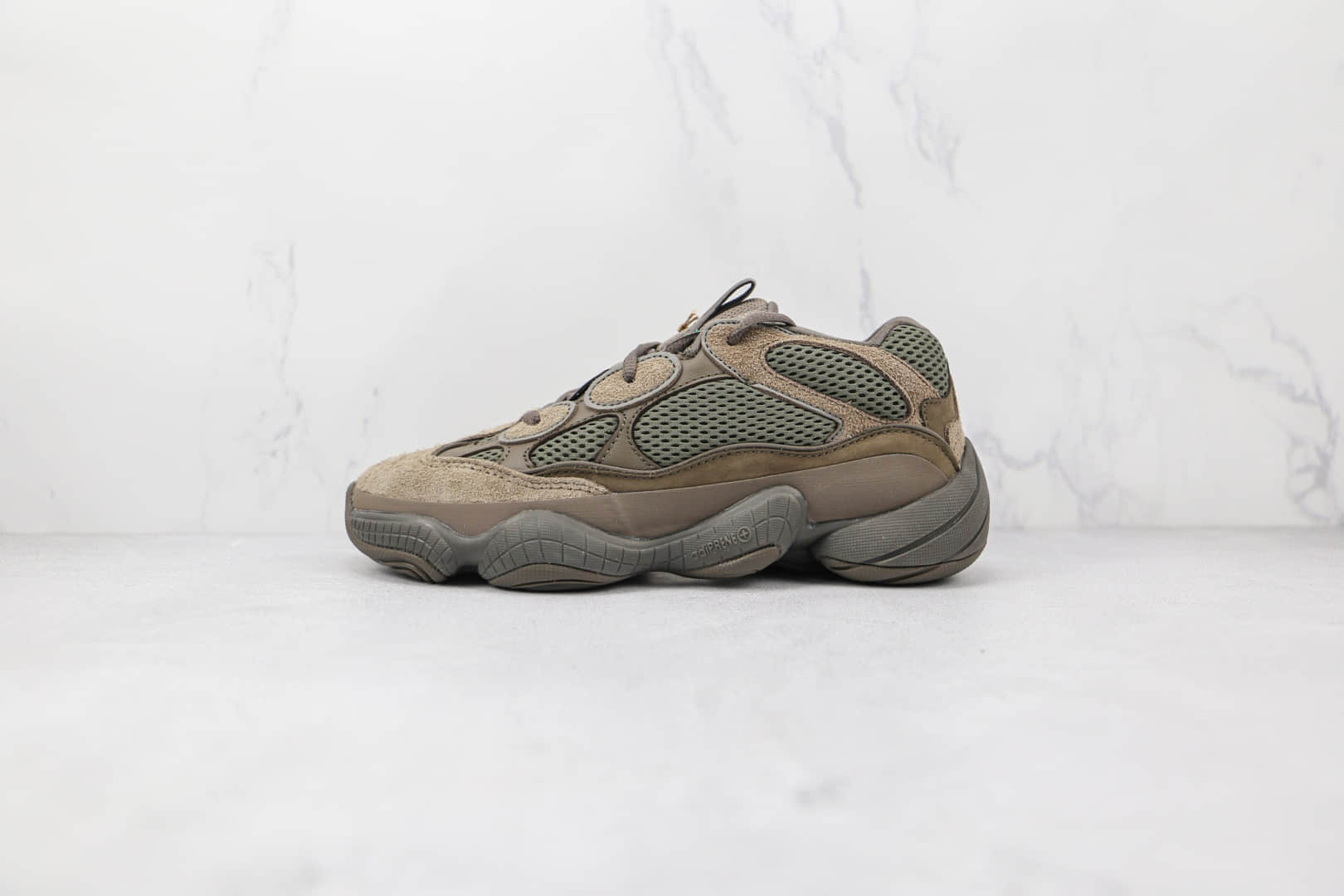 阿迪达斯Adidas Yeezy500 Clay Brown纯原版本椰子500山野迷踪深棕色老爹鞋原楦头纸板打造 (ID:77277) - 图片1