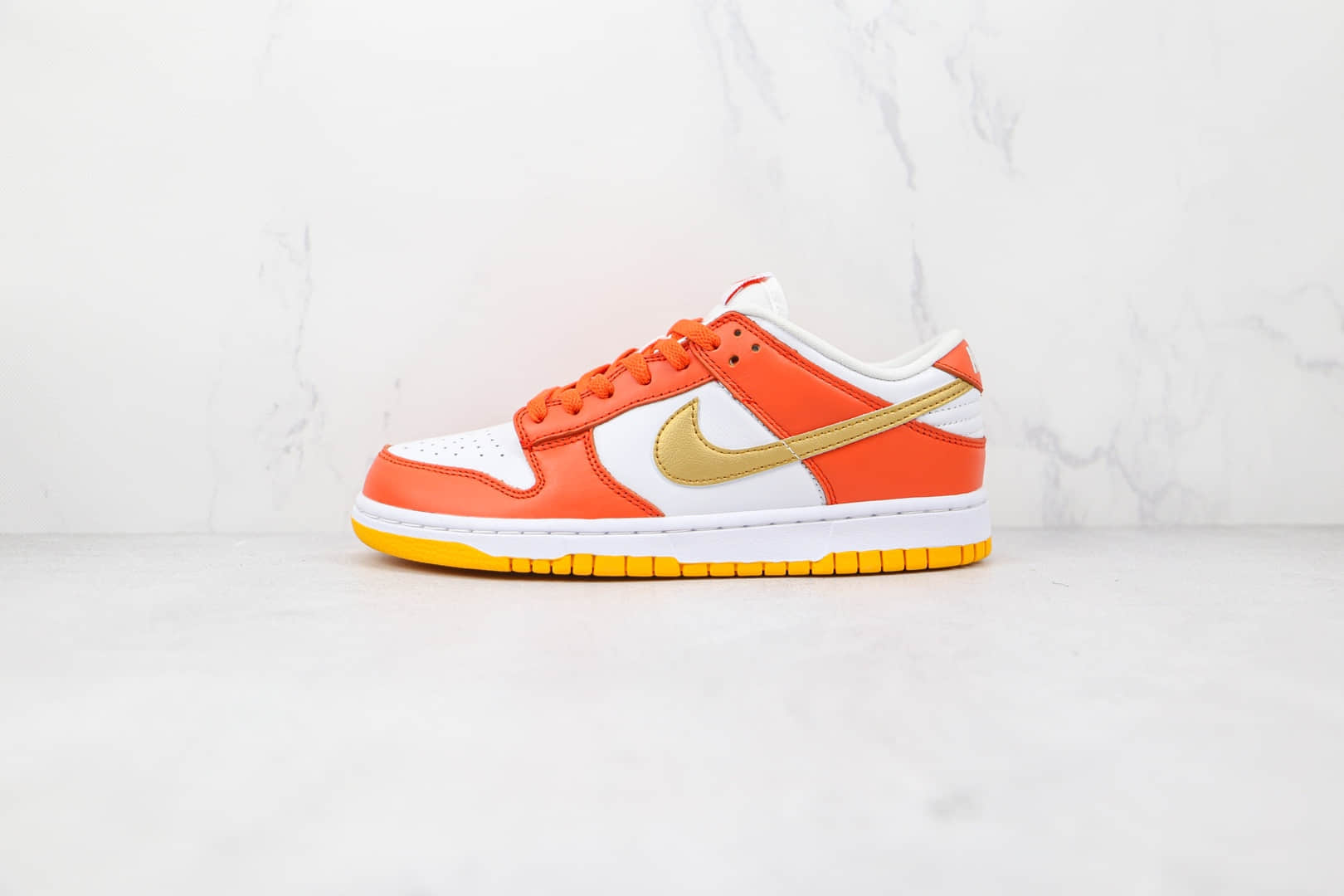 耐克Nike Dunk Low Golden Orange纯原版本低帮SB DUNK白金橙色板鞋原楦头纸板打造 (ID:77321) - 图片1