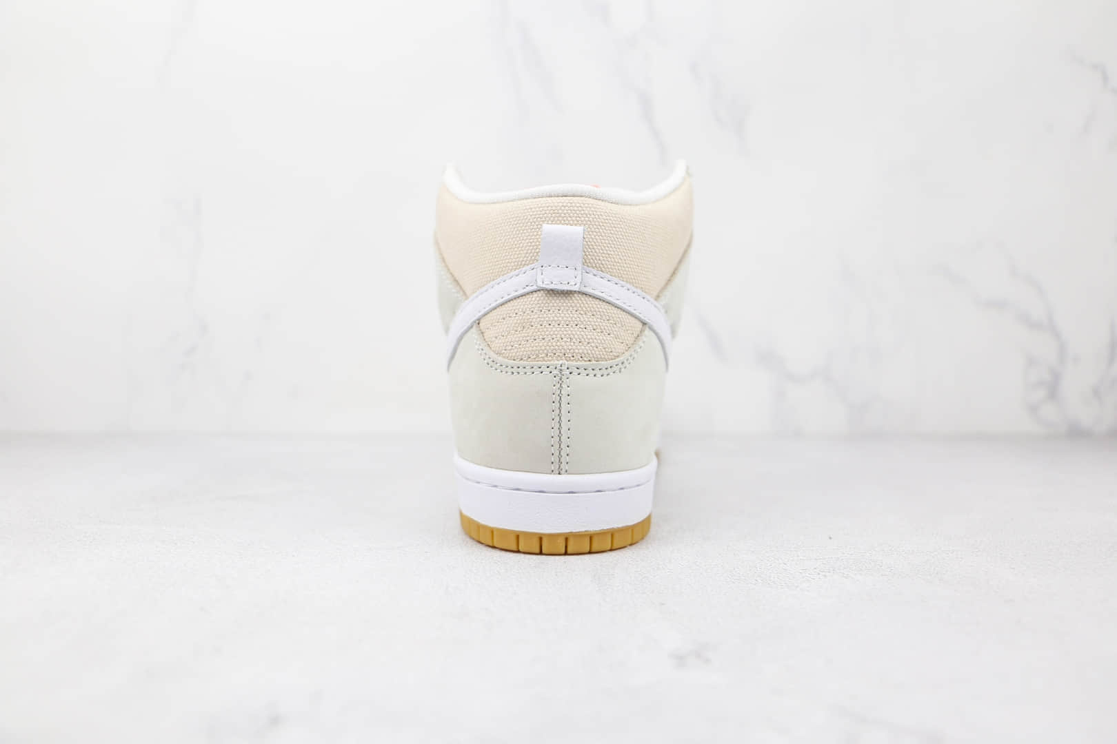 耐克Nike SB Dunk High Unbleached Pack纯原版本高帮SB DUNK布面白黄亚麻色板鞋原档案数据开发 货号:DA9626-100
