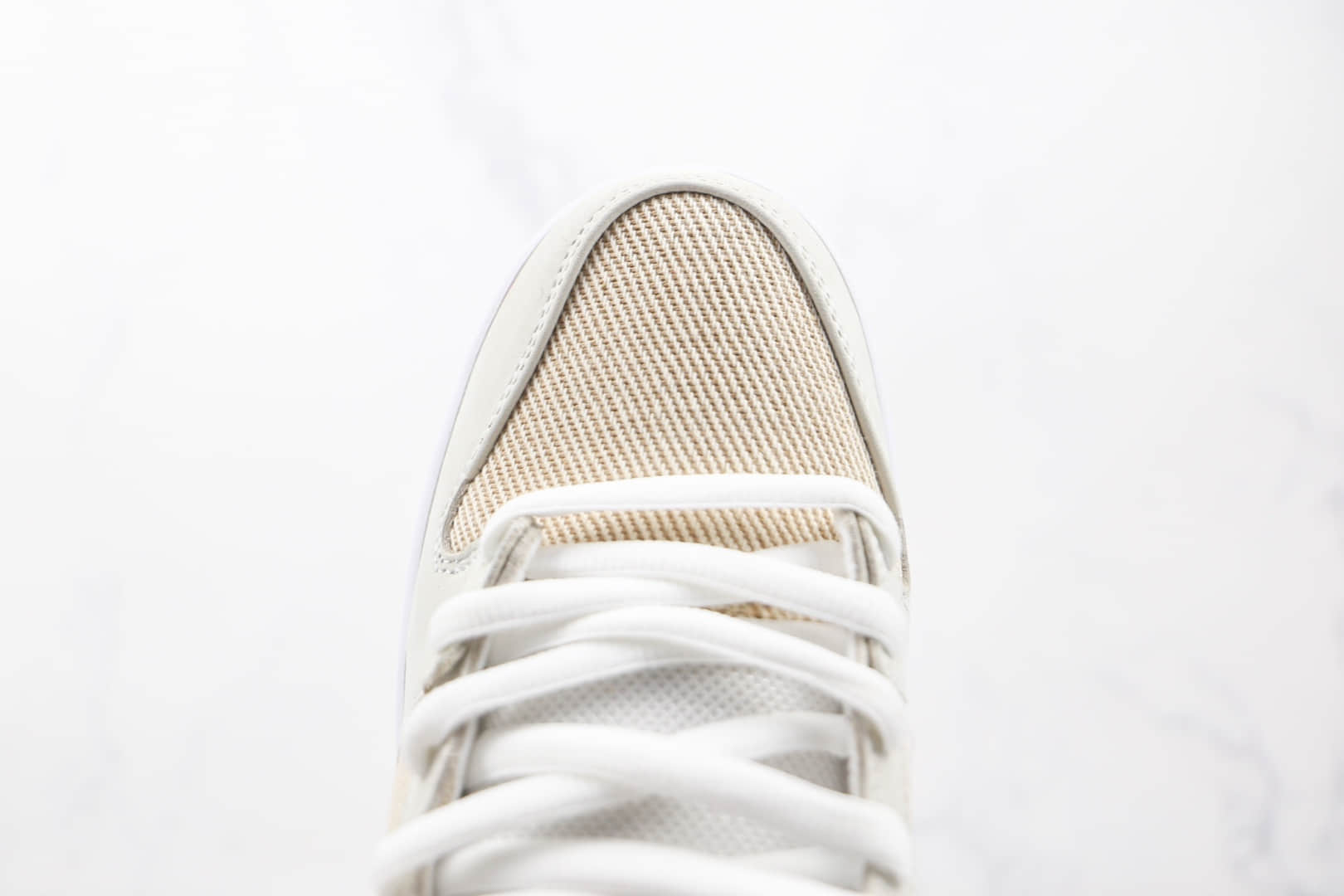 耐克Nike SB Dunk High Unbleached Pack纯原版本高帮SB DUNK布面白黄亚麻色板鞋原档案数据开发 货号:DA9626-100