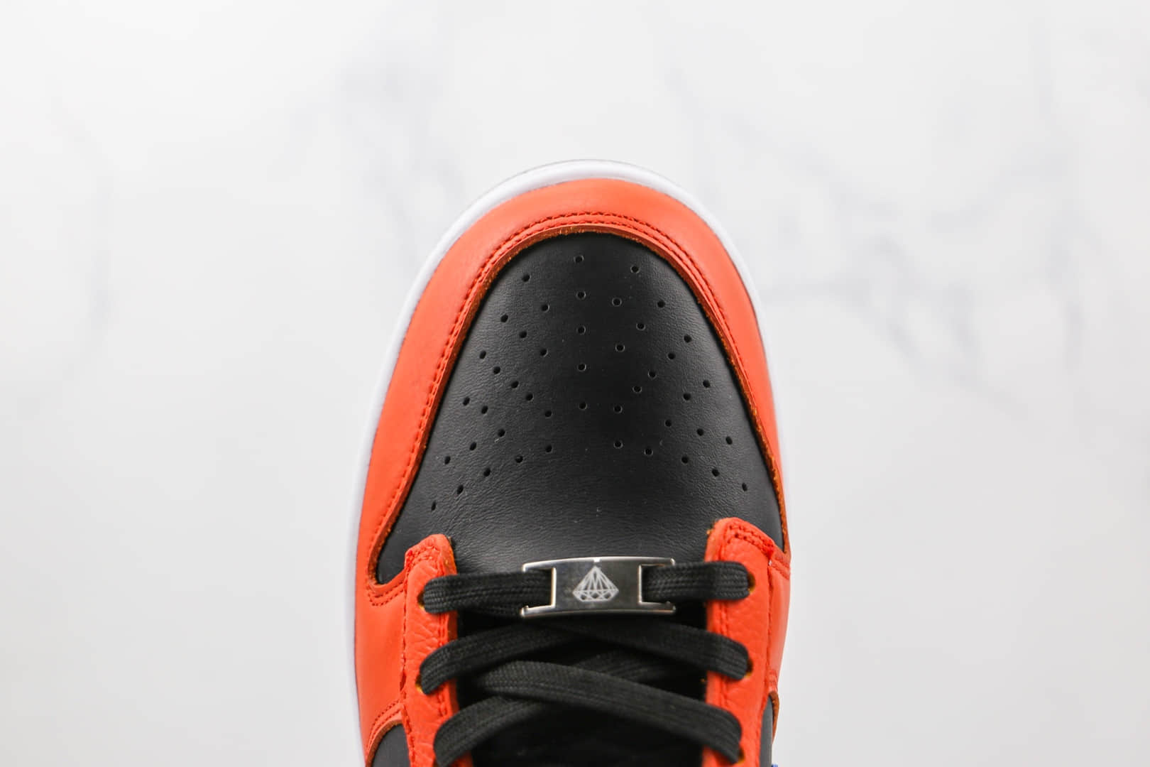 耐克Nike Dunk Low EMB Knicks x NBA联名款纯原版本低帮DUNK黑蓝灰橙色彩色拼接板鞋原盒原标 货号:DD3363-002
