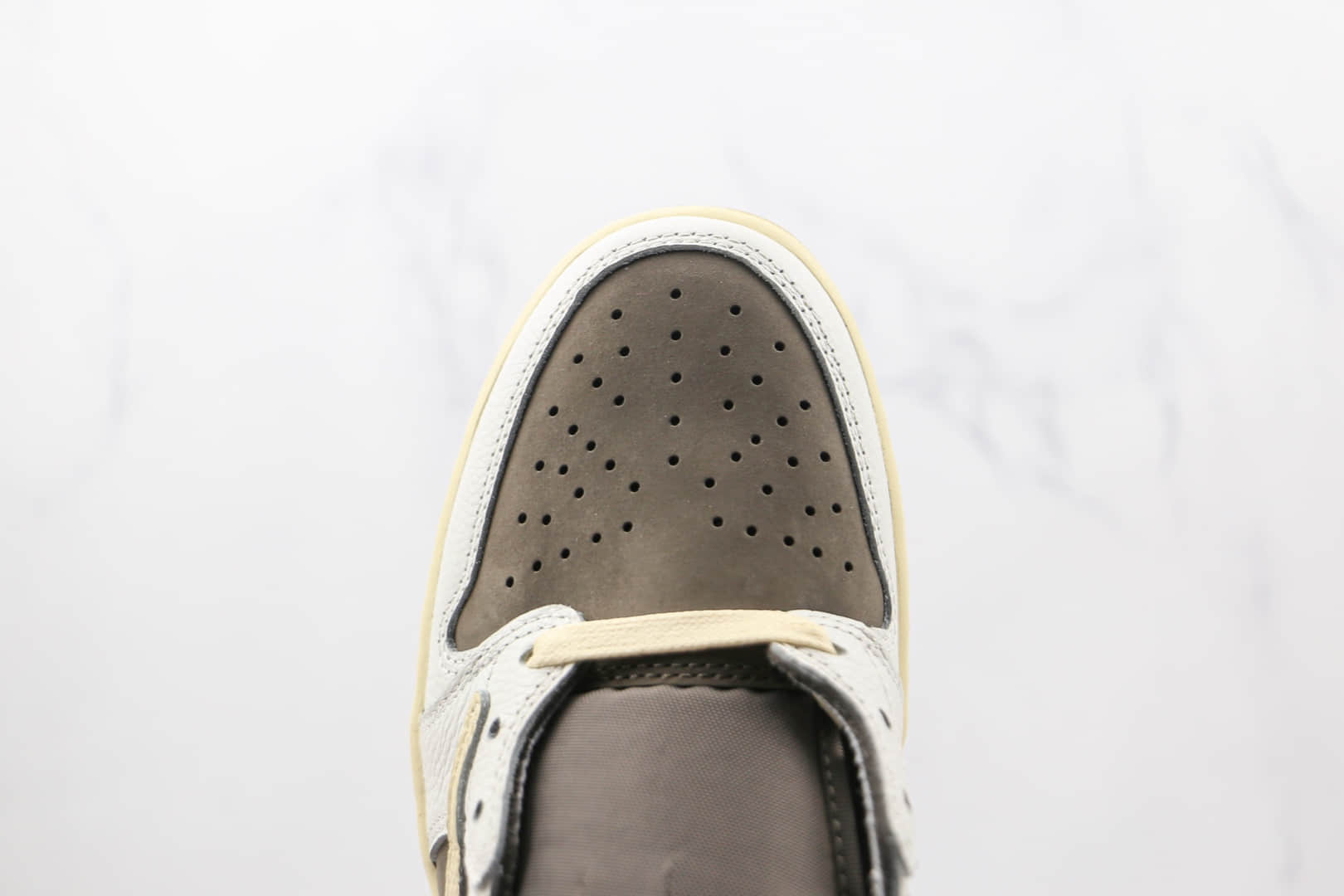 乔丹Nike Air Jordan 1 Low OG Reverse Mocha x Travis Scott联名款纯原版本低帮AJ1倒勾反转摩卡棕白板鞋原楦头纸板打造 货号:DM7866-162