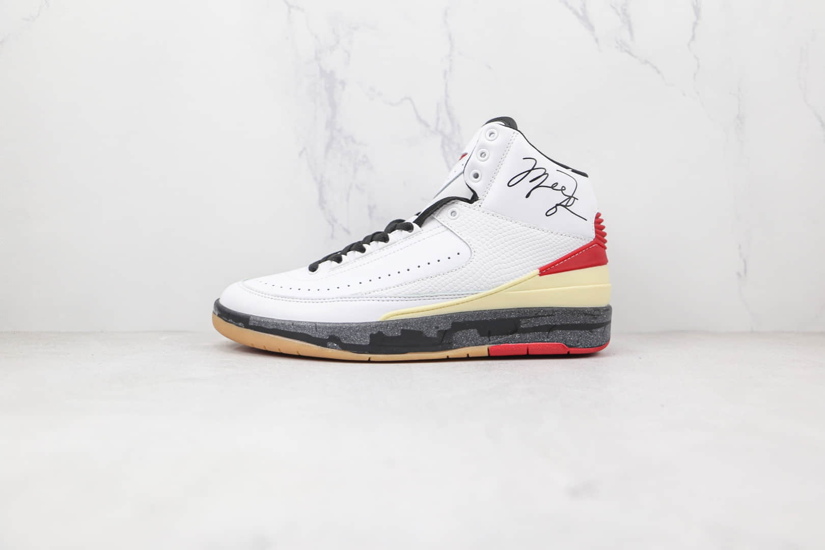 乔丹Air Jordan 2 Low SP x Off White联名款纯原版本AJ2奶白色篮球鞋原楦头纸板打造 (ID:77897) - 图片1
