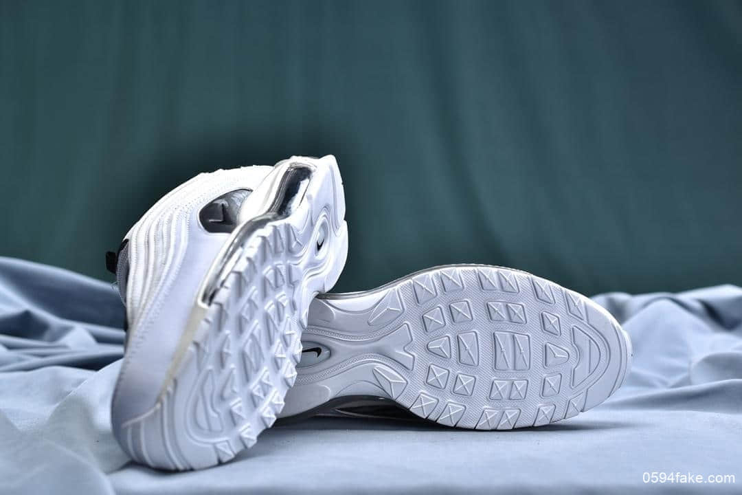 耐克Nike Air Max 97公司级版本子弹复古全掌气垫休闲运动鞋白熊猫 货号:921733-103