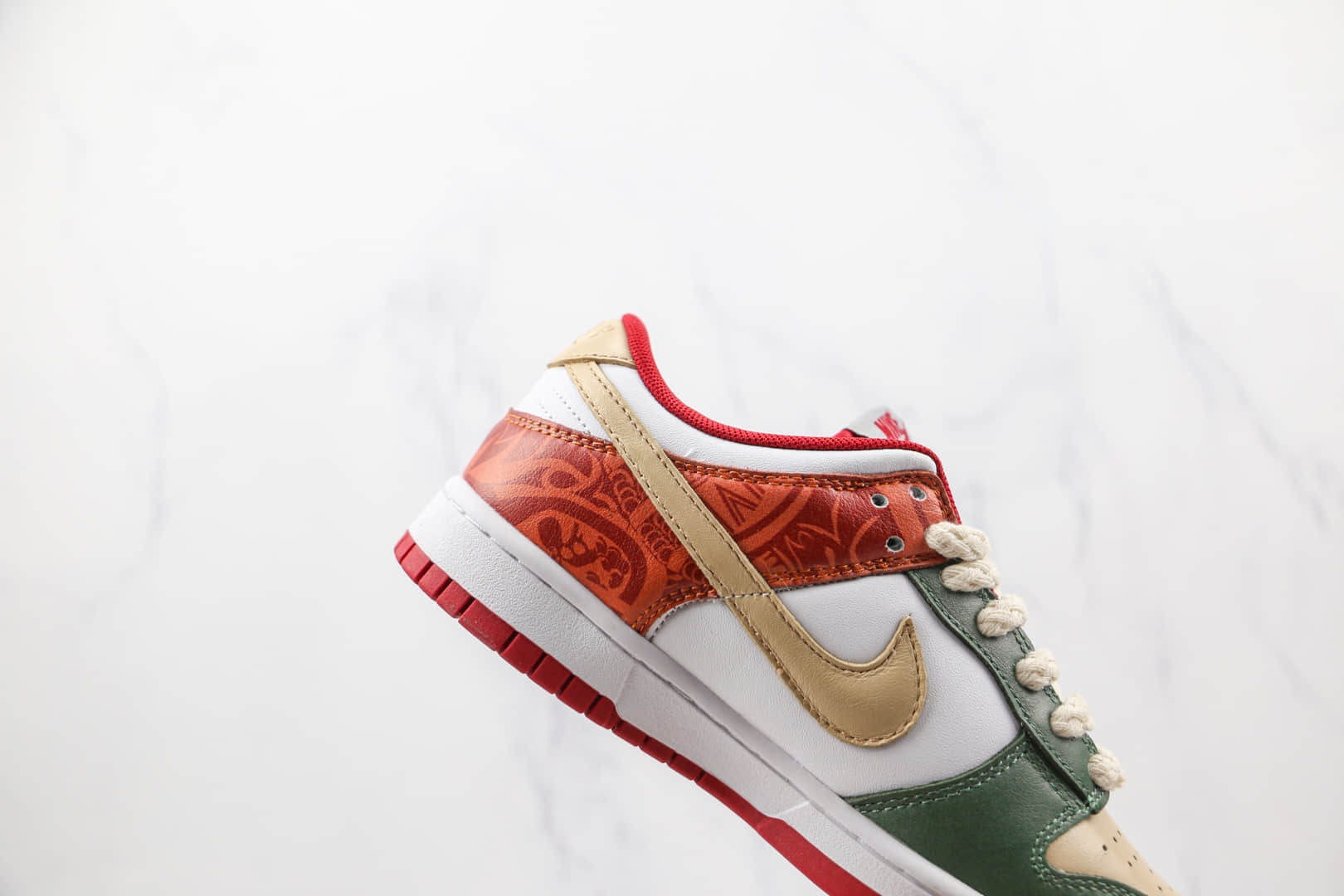 耐克Nike Dunk Low Retro Medium Grey纯原版本低帮SB DUNK年兽古埃及神话白红绿拼色板鞋原档案数据开发 货号:DD1391-002
