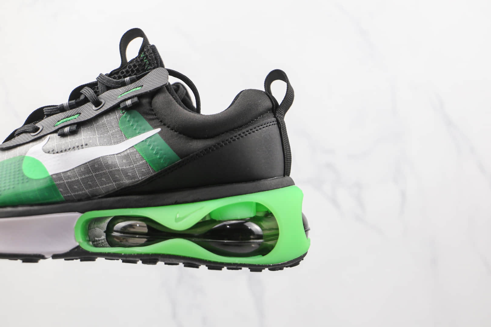 耐克Nike Air Max 2021纯原版本黑绿色Max2021气垫鞋原档案数据开发 货号:DA3199-004