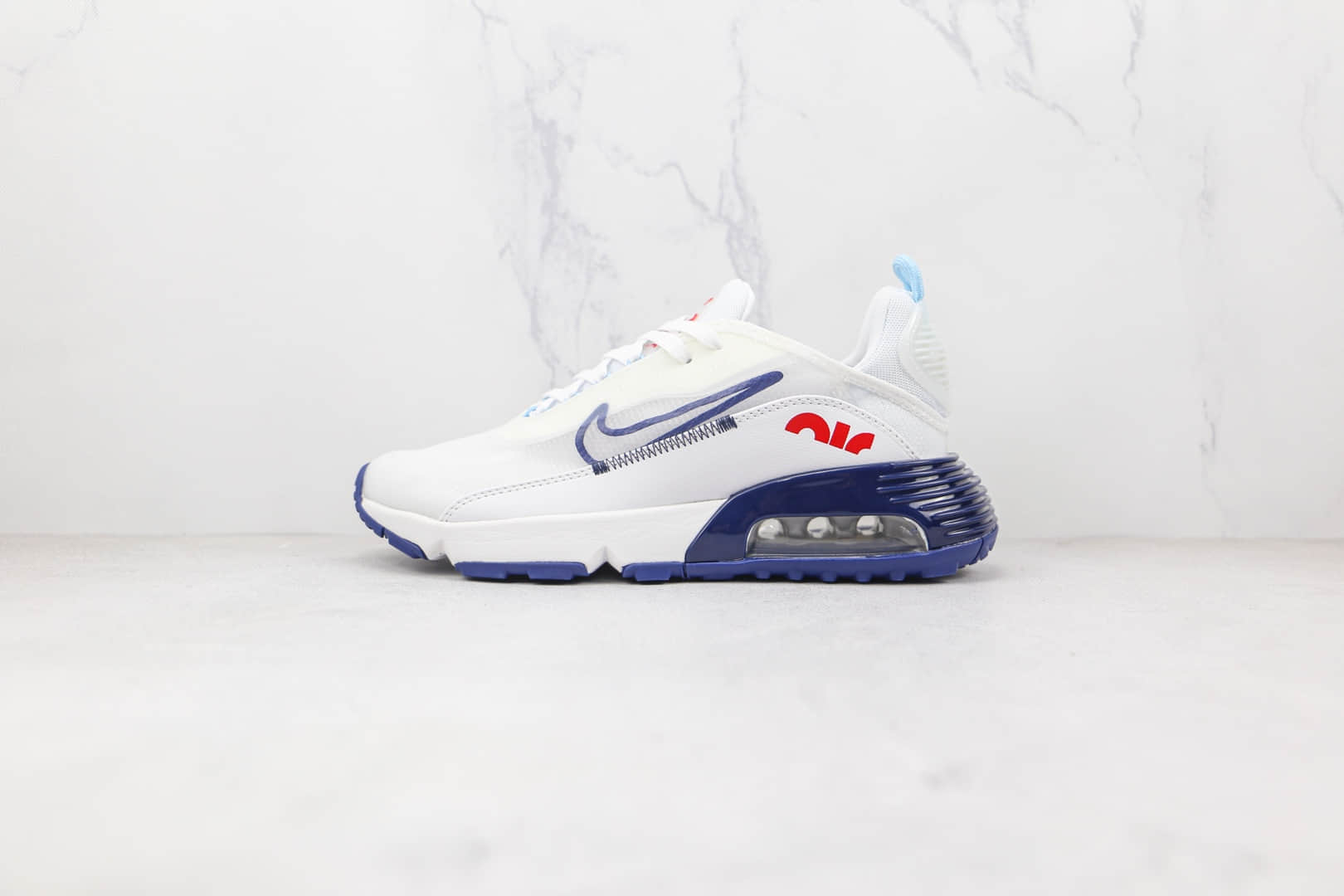 耐克Nike Air Max 2090纯原版本白深蓝色Max2090气垫鞋原楦头纸板打造 (ID:78063) - 图片1