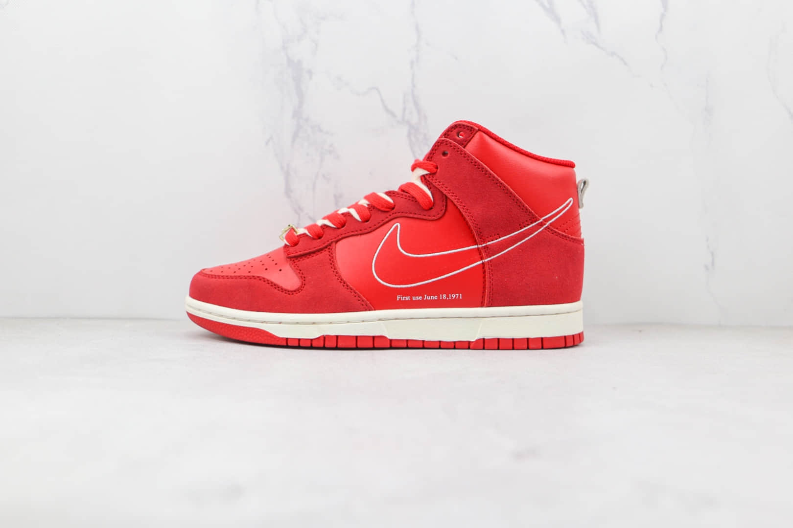 耐克Nike Dunk High First Use纯原版本高帮DUNK大学红板鞋原档案数据开发 (ID:78158) - 图片1