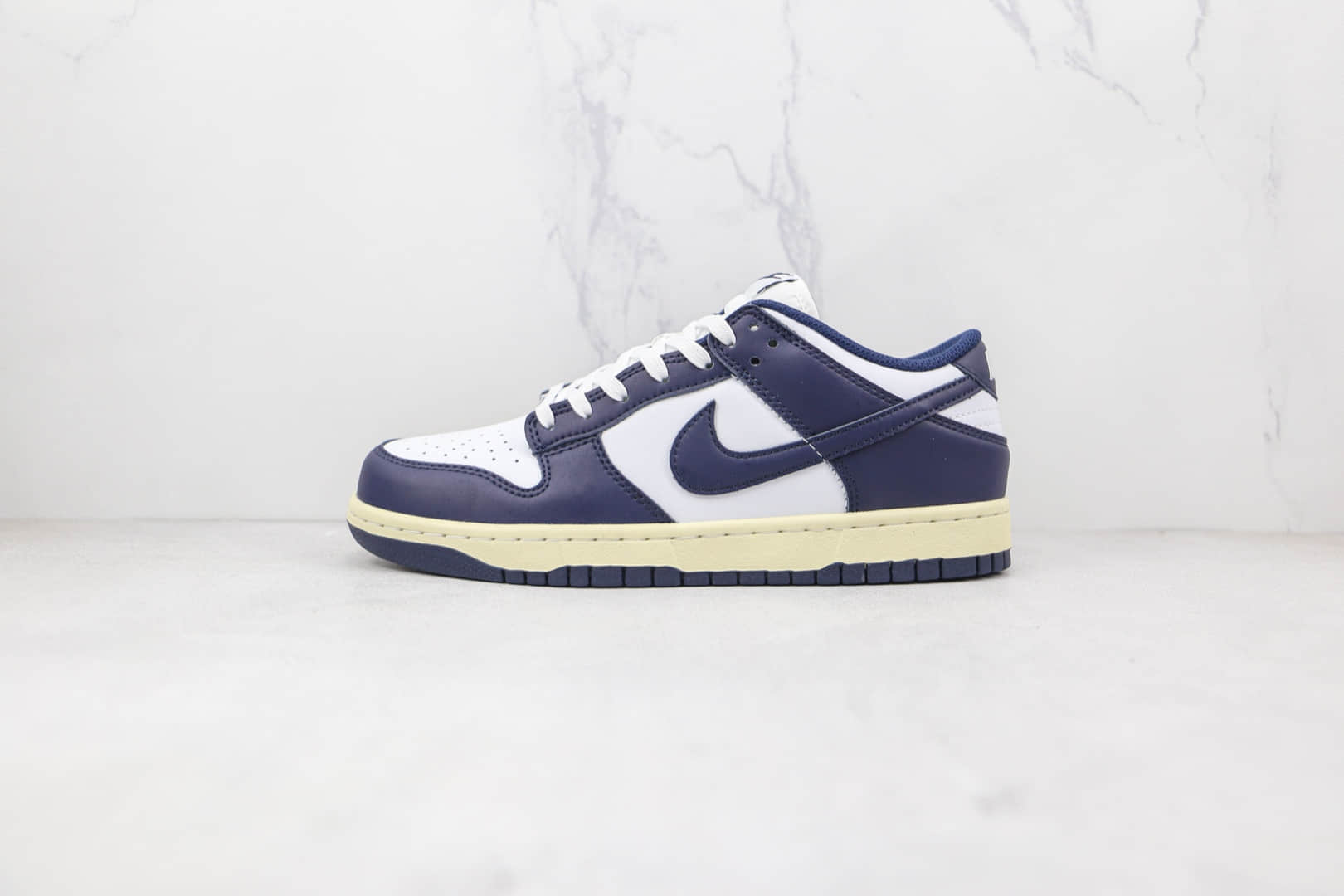 耐克Nike Dunk Low Navy Blue纯原版本低帮DUNK海军蓝白蓝色板鞋原楦头纸板打造 货号:DD1503-115