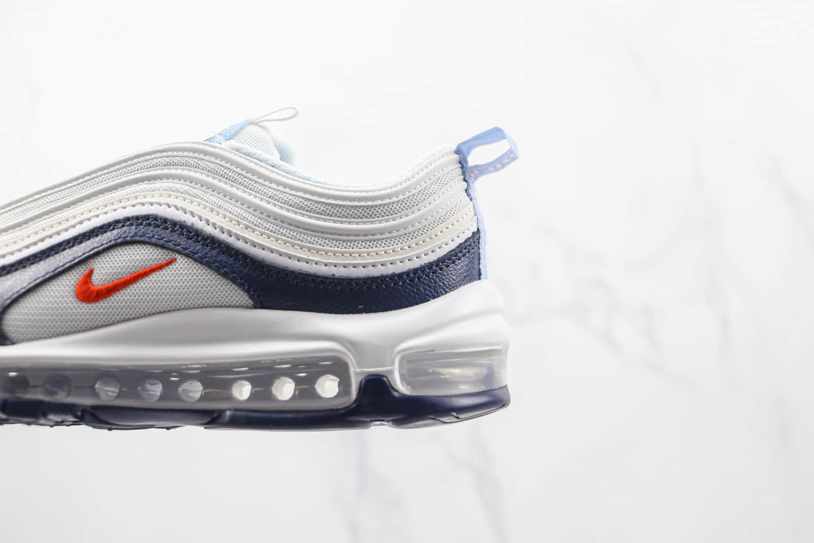 耐克NIKE Air Max 97纯原版本白蓝色子弹头Max97气垫鞋原档案数据开发 货号:DM2824-100