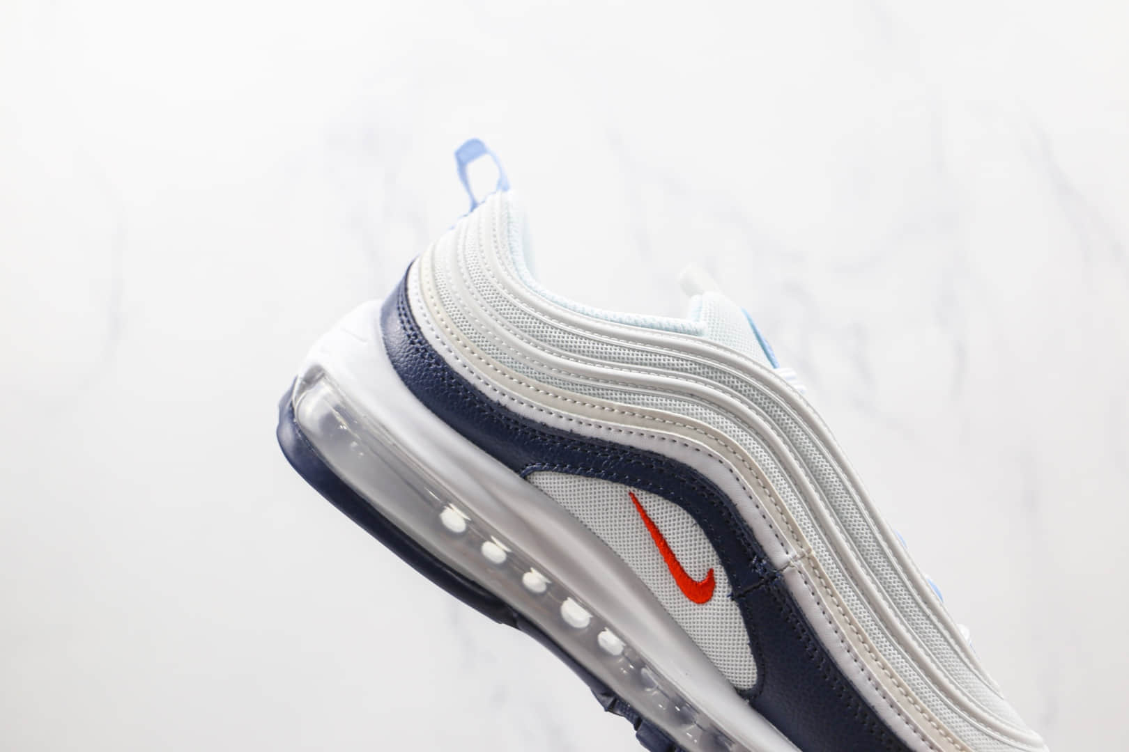 耐克NIKE Air Max 97纯原版本白蓝色子弹头Max97气垫鞋原档案数据开发 货号:DM2824-100