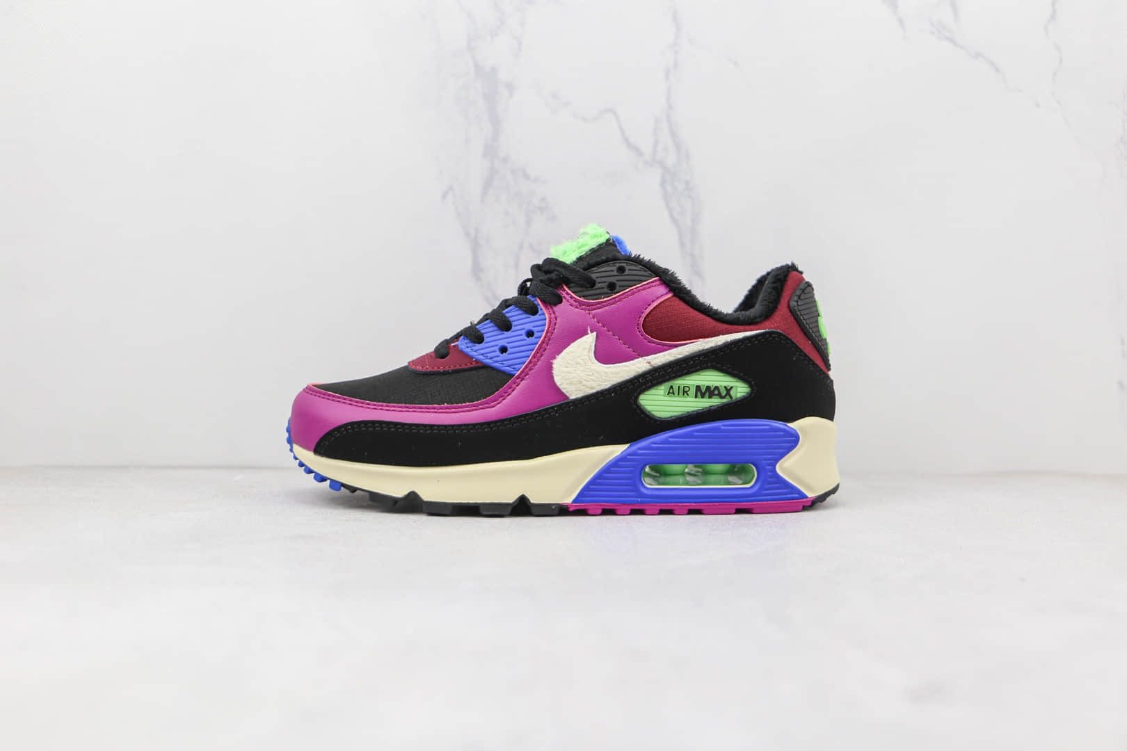 耐克Nike Air Max 90纯原版本黑粉色Max90气垫鞋原楦头纸板打造 (ID:78483) - 图片1