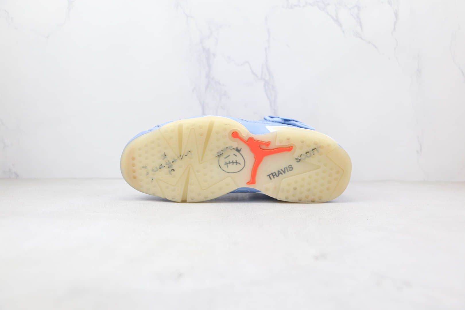 乔丹Air Jordan 6 x Travis Scott联名款纯原版本天蓝色AJ6篮球鞋原档案数据开发 货号:DH0690-400