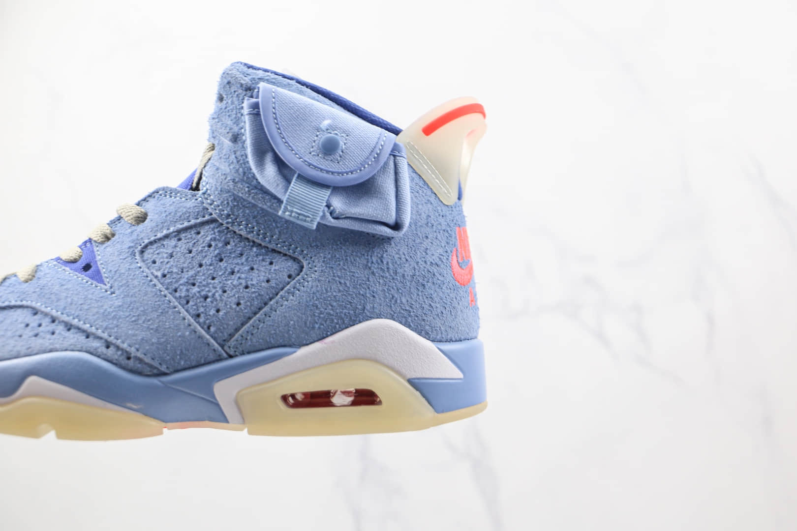 乔丹Air Jordan 6 x Travis Scott联名款纯原版本天蓝色AJ6篮球鞋原档案数据开发 货号:DH0690-400