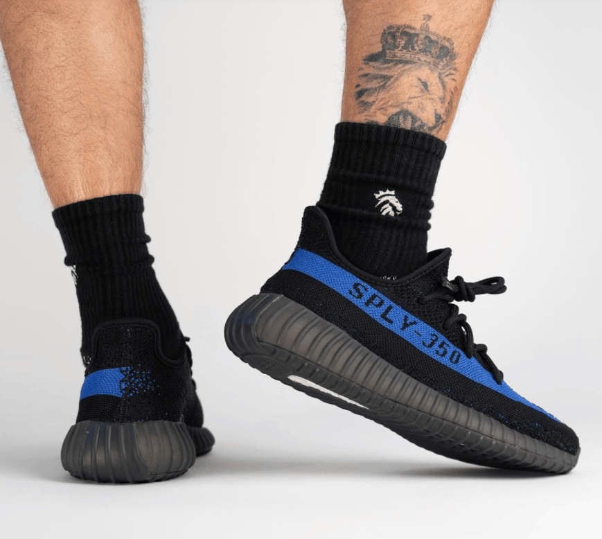 黑蓝椰子350V2上脚图曝光！明年春季登场！ 货号：GY7164
