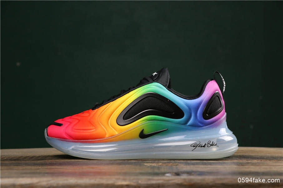 耐克Nike Air Max 720 BETRUE公司级版本太空大气垫前卫运动慢跑鞋彩虹渐变透明底氮气大底 (ID:7862) - 图片1