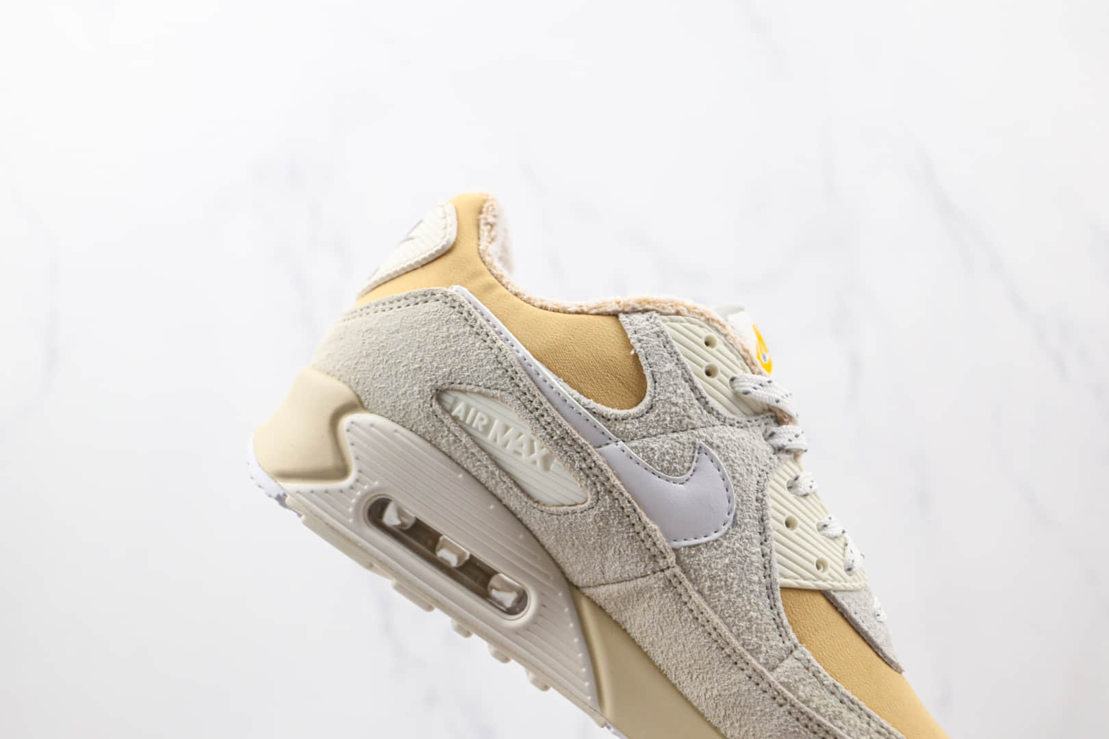 耐克Nike Air Max 90纯原版本米黄色麂皮Max90气垫鞋原盒原标 货号:DC5271-737