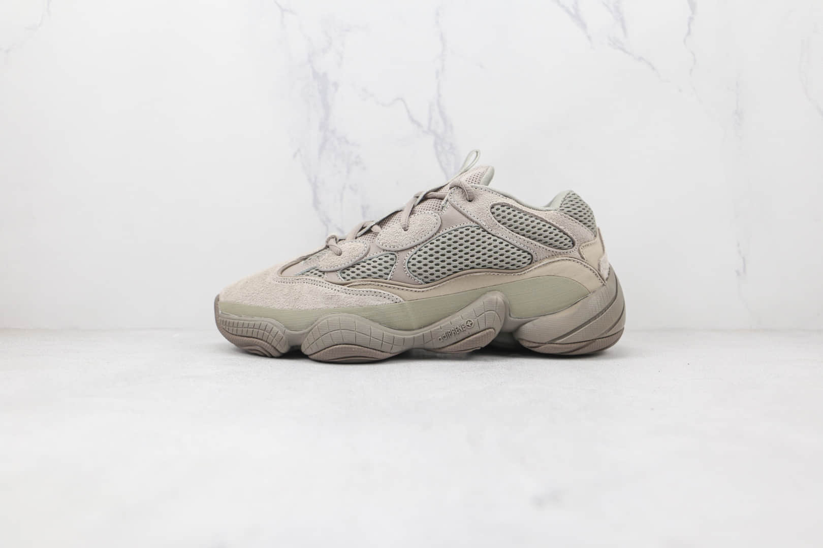 阿迪达斯Adidas Yeezy 500纯原版本侃爷同款椰子500灰色老爹鞋原楦头纸板打造 (ID:78858) - 图片1