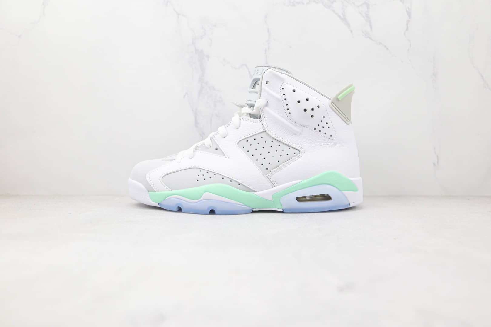 乔丹Air Jordan 6 Mint Foam纯原版本白薄荷绿色AJ6篮球鞋原盒原标 (ID:78895) - 图片1