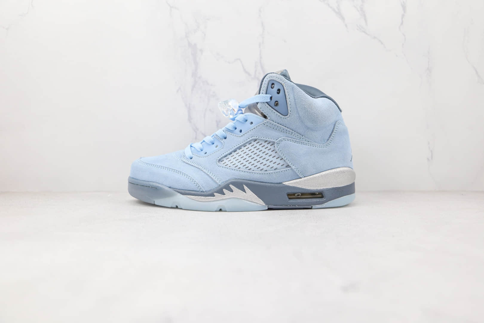 乔丹Air Jordan Retro 5 Black Racer Blue公司级版本湖水蓝浅蓝色AJ5篮球鞋原档案数据开发 (ID:78911) - 图片1