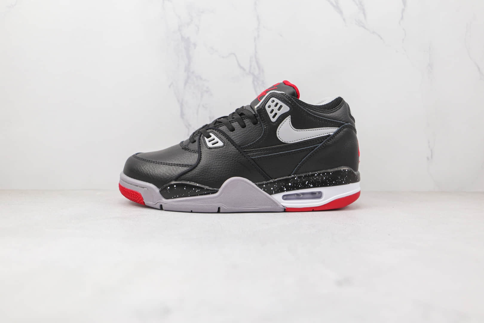 耐克Nike Air Flight 89纯原版本男子复古篮球鞋黑水泥原档案数据开发 (ID:79189) - 图片1