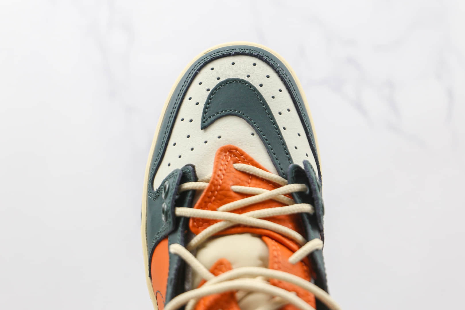 耐克Nike SB Dunk HIGH PRO纯原版本低帮SB DUNK断钩橙绿色板鞋原盒原标 货号:BQ6817-186