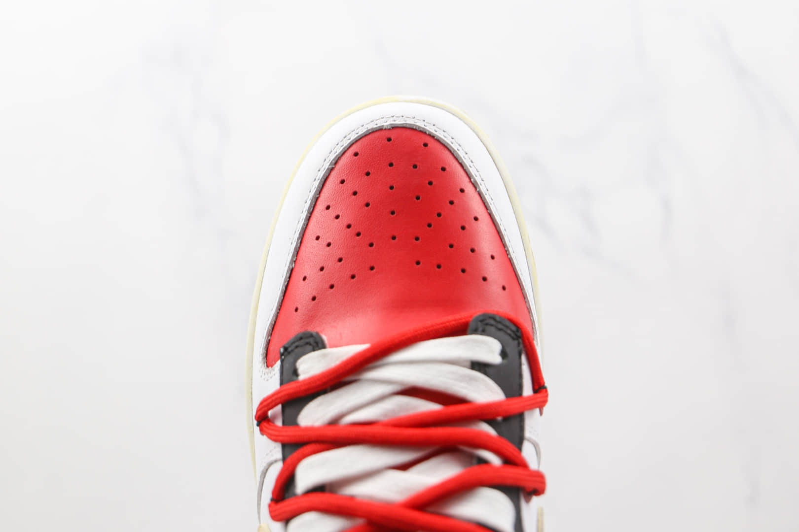 耐克Nike Dunk Low University Red x NBA联名款纯原版本低帮DUNK白红色解构腰果花板鞋原楦头纸板打造 货号:DD1391-600