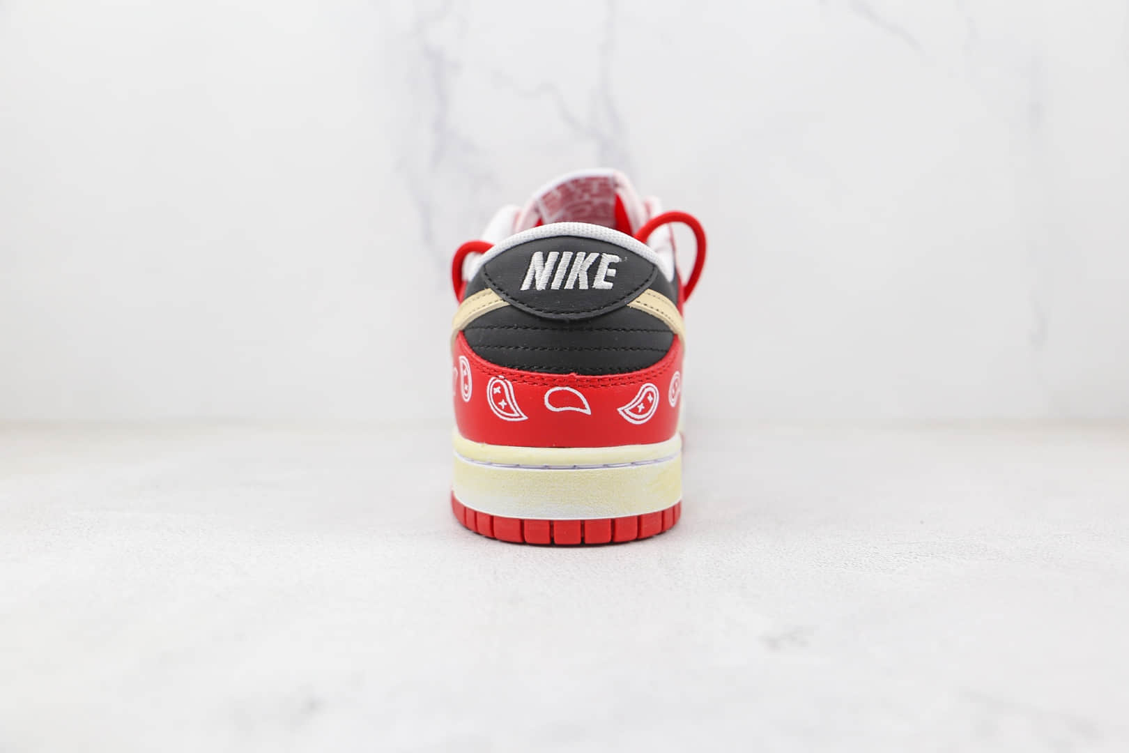 耐克Nike Dunk Low University Red x NBA联名款纯原版本低帮DUNK白红色解构腰果花板鞋原楦头纸板打造 货号:DD1391-600