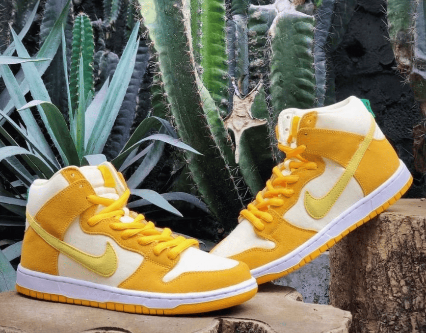 白黄菠萝!全新Nike SB Dunk Hi实物曝光! 货号:DM0808-700