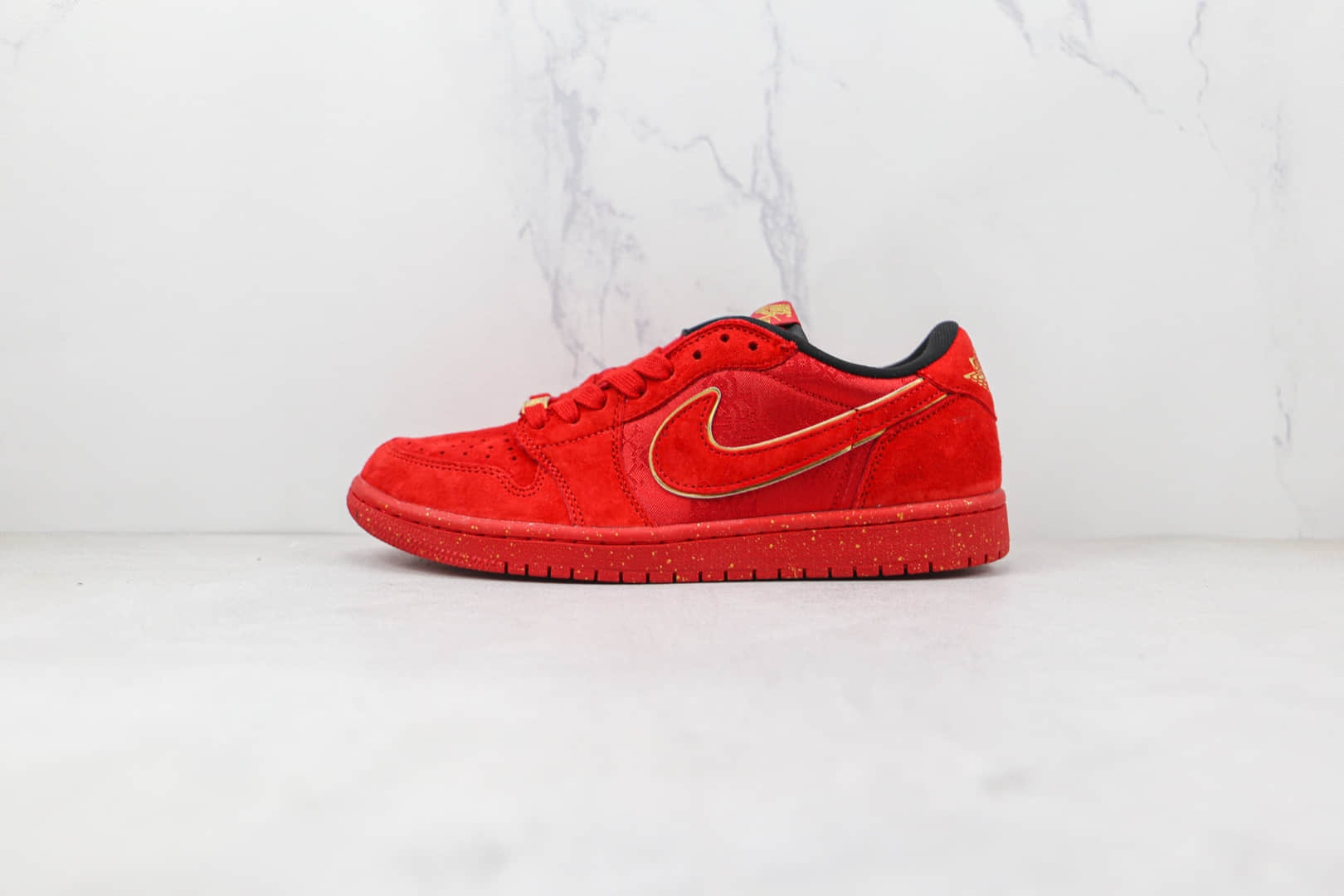 乔丹Air Jordan AJ1 Low纯原版本低帮AJ1虎年限定中国红配色板鞋原盒原标 (ID:80072) - 图片1