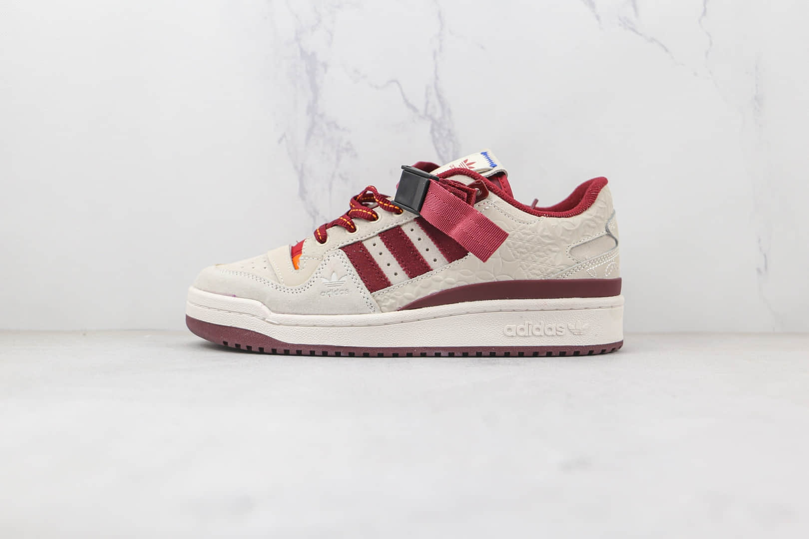 阿迪达斯Adidas originals Forum 84 low纯原版本白酒红色Forum魔术贴印花板鞋原档案数据开发 (ID:80080) - 图片1