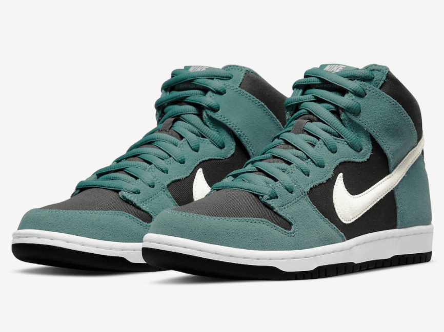黑绿配色！全新Nike SB Dunk Hi官图释出！ (ID:80134) - 图片1