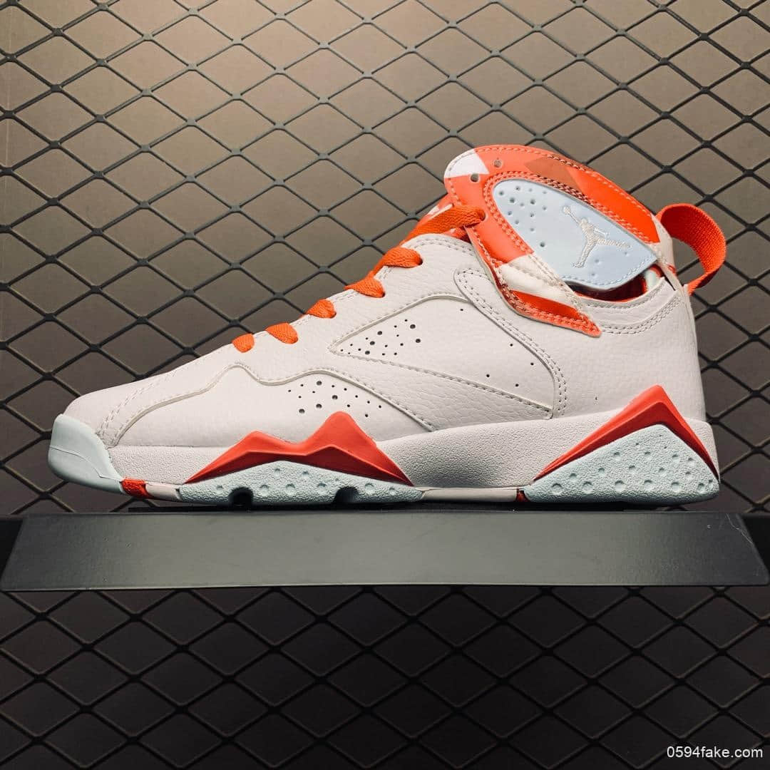 乔丹AIR JORDAN AJ7 TOPAZ MIST纯原版本AJ7糖果白粉女子文化篮球鞋拼接球鞋 (ID:8024) - 图片1