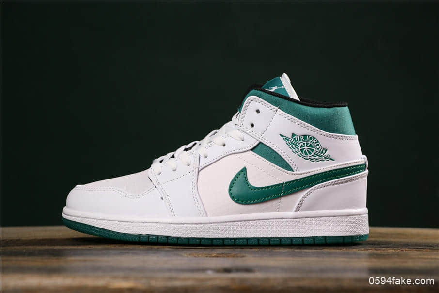 乔丹AIR JORDAN 1 MID SE GC MYSTIC GREEN公司级版本乔一中帮休闲百搭运动板鞋市面所售最高版本 (ID:8032) - 图片1