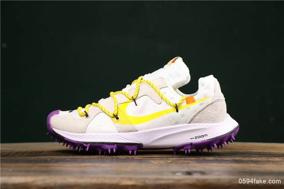 耐克Nike OFF-WHITE x Nike Air Zoom Terra Kiger 5联名OW登月真标高品质版本原盒原标市面所售最高版本 (ID:8040) - 图片1