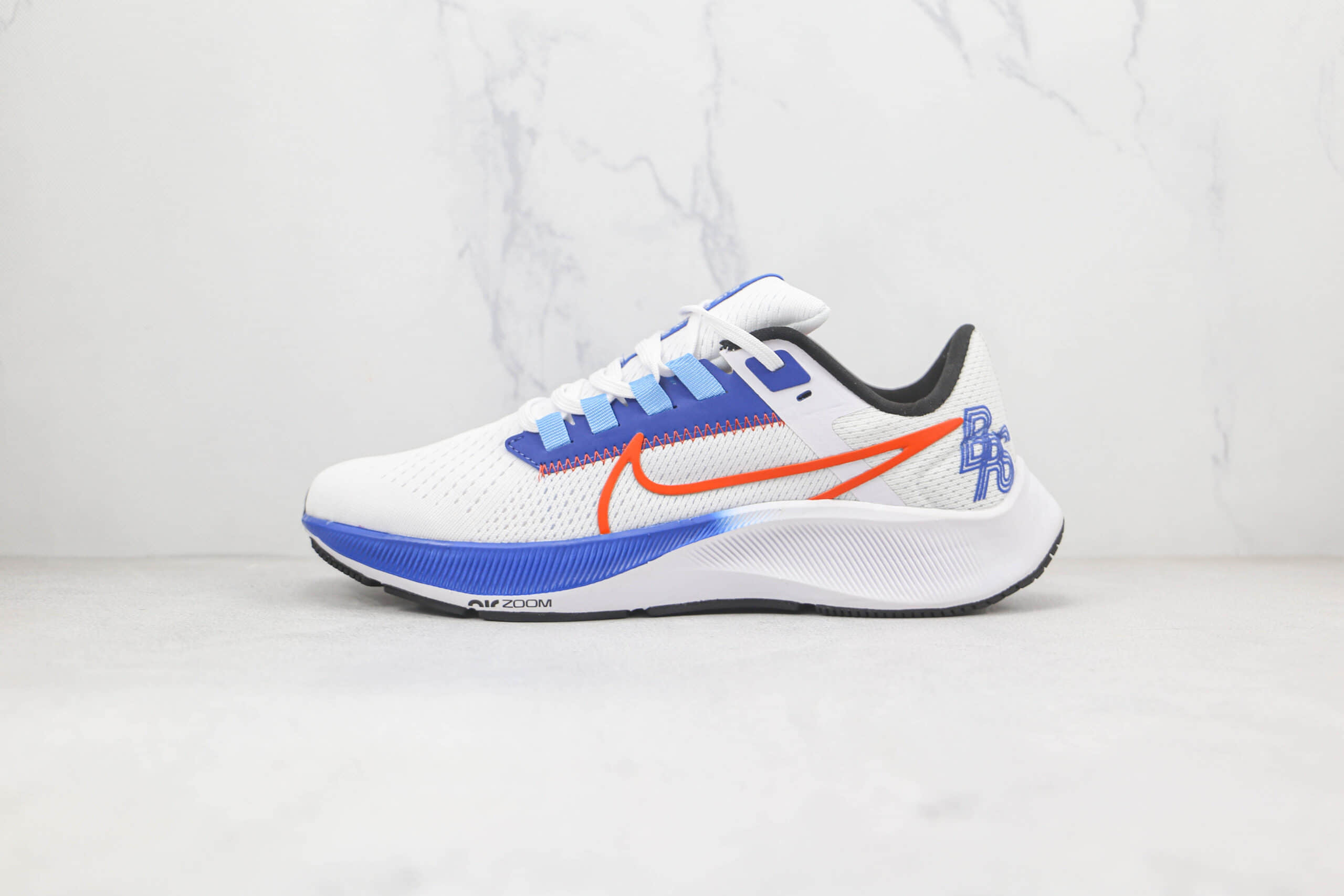 耐克Nike Air Zoom Pegasus 38纯原版本登月38代白蓝橙色慢跑鞋原楦头纸板打造 (ID:80537) - 图片1