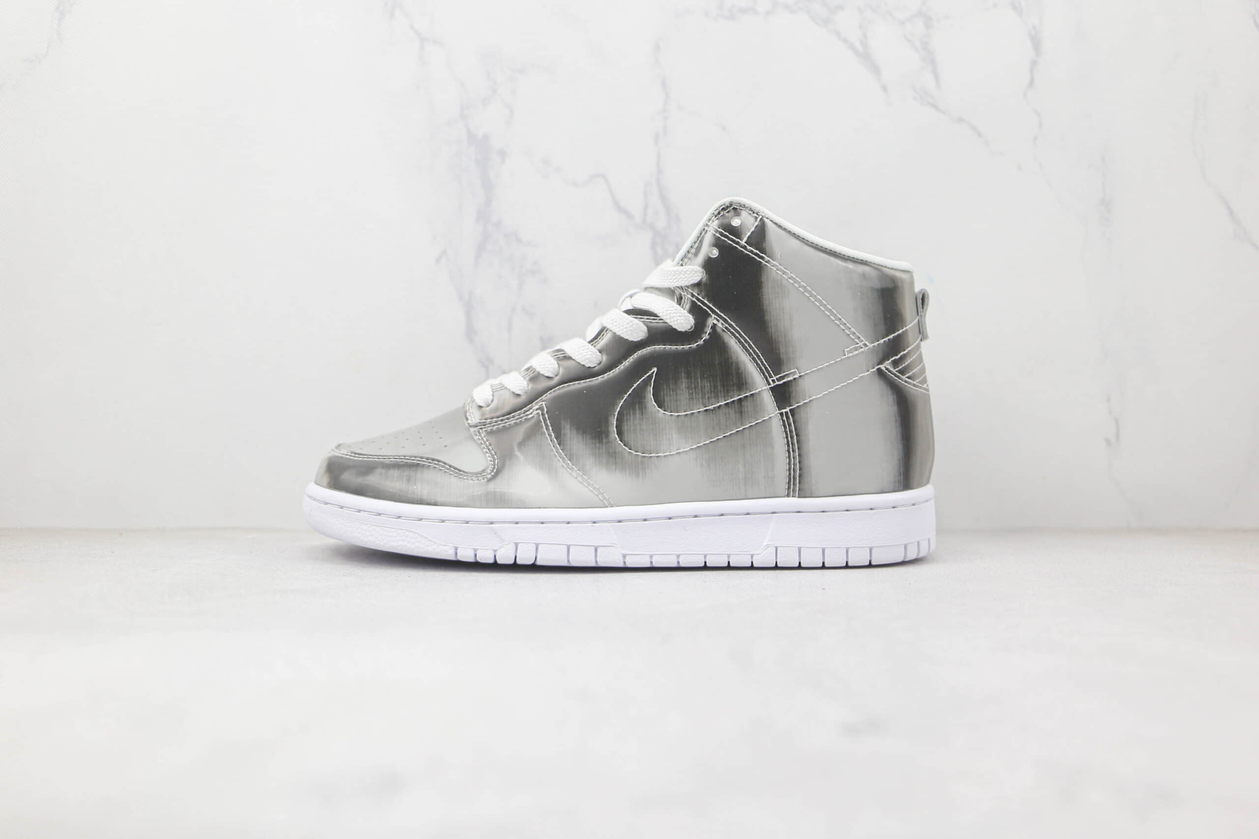 耐克Nike Dunk High x CLOT联名款纯原版本高帮DUNK陈冠希联名款闪卡配色板鞋原盒原标 (ID:80858) - 图片1