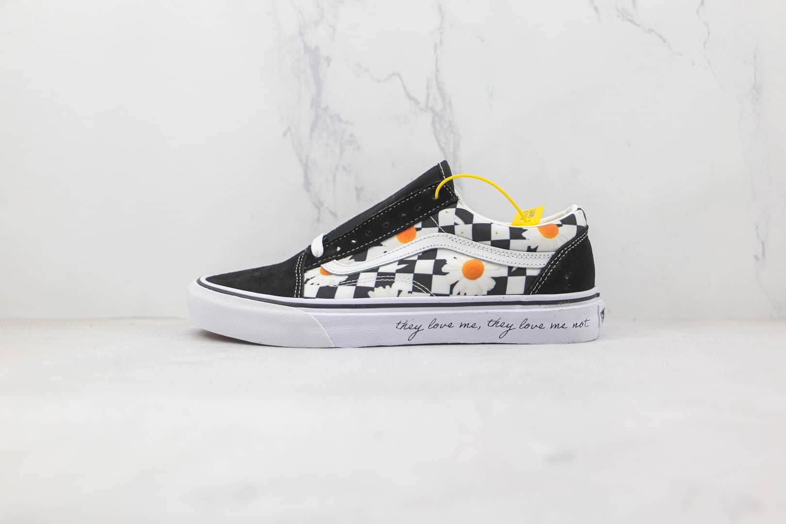 万斯Vans Old Skool公司级版本低帮黑白棋盘格小雏菊帆布鞋原盒原标 (ID:81042) - 图片1