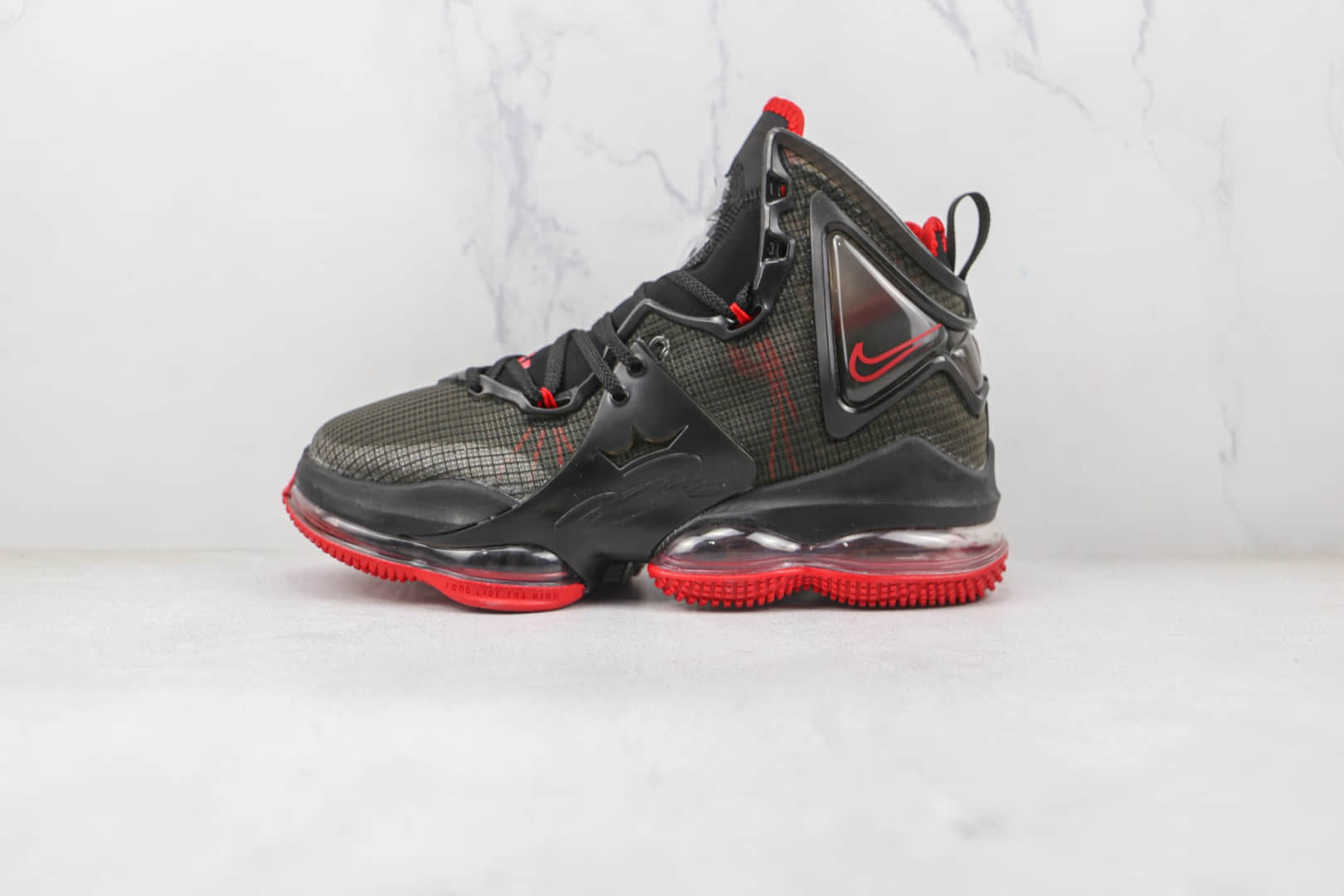 耐克Nike Lebron 19 EP Bred纯原版本詹姆斯19代黑红篮球鞋内置气垫支持实战 货号:DC9340-001
