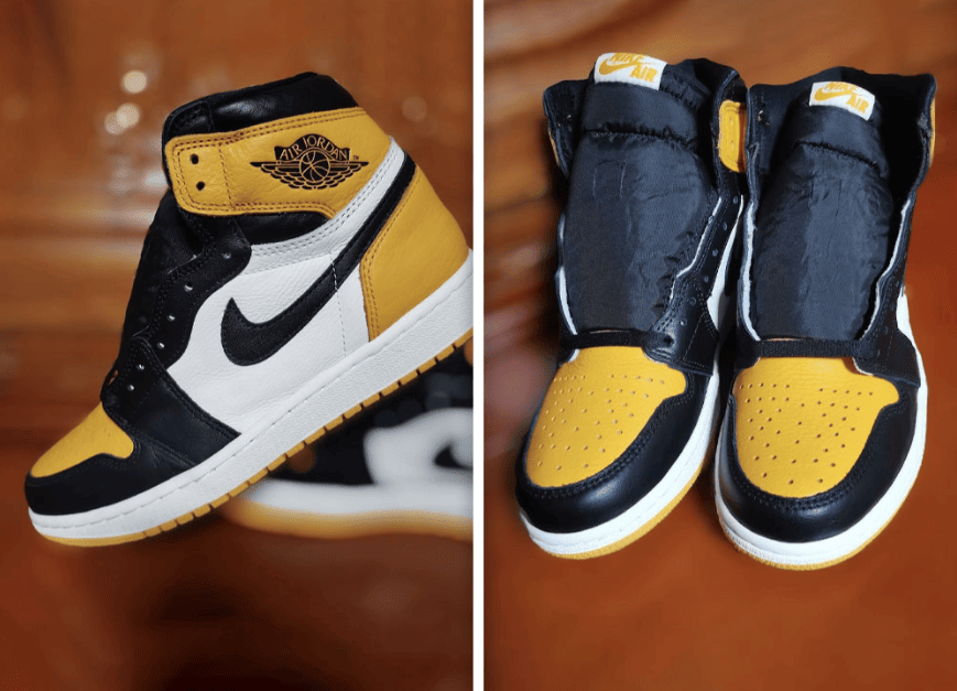 AJ1黑黄脚趾最新实物曝光！8月13日发售！ (ID:81529) - 图片1