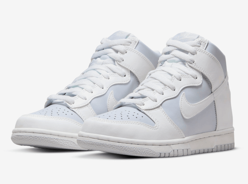 简约灰白配色！全新Nike Dunk Hi 官图释出！ (ID:81535) - 图片1