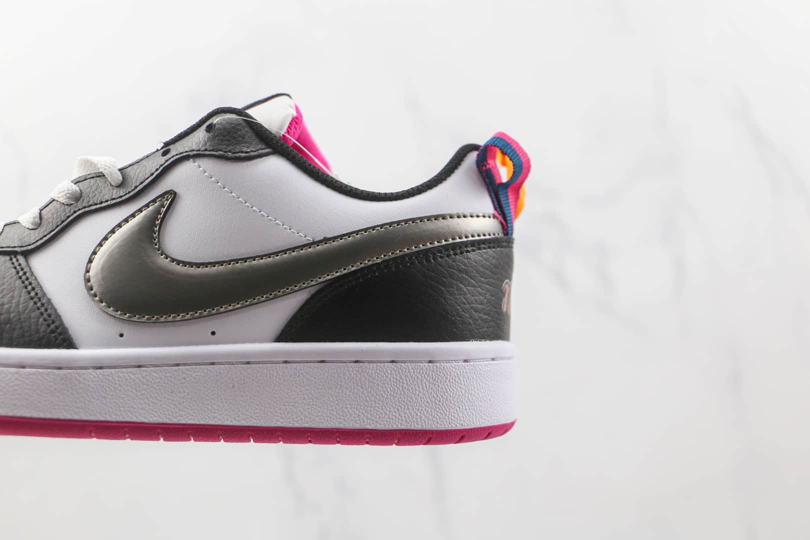 耐克Nike Court Borough Low 2 SE1纯原版本白银黑学院系列板鞋原盒原标 货号:DJ0040-100