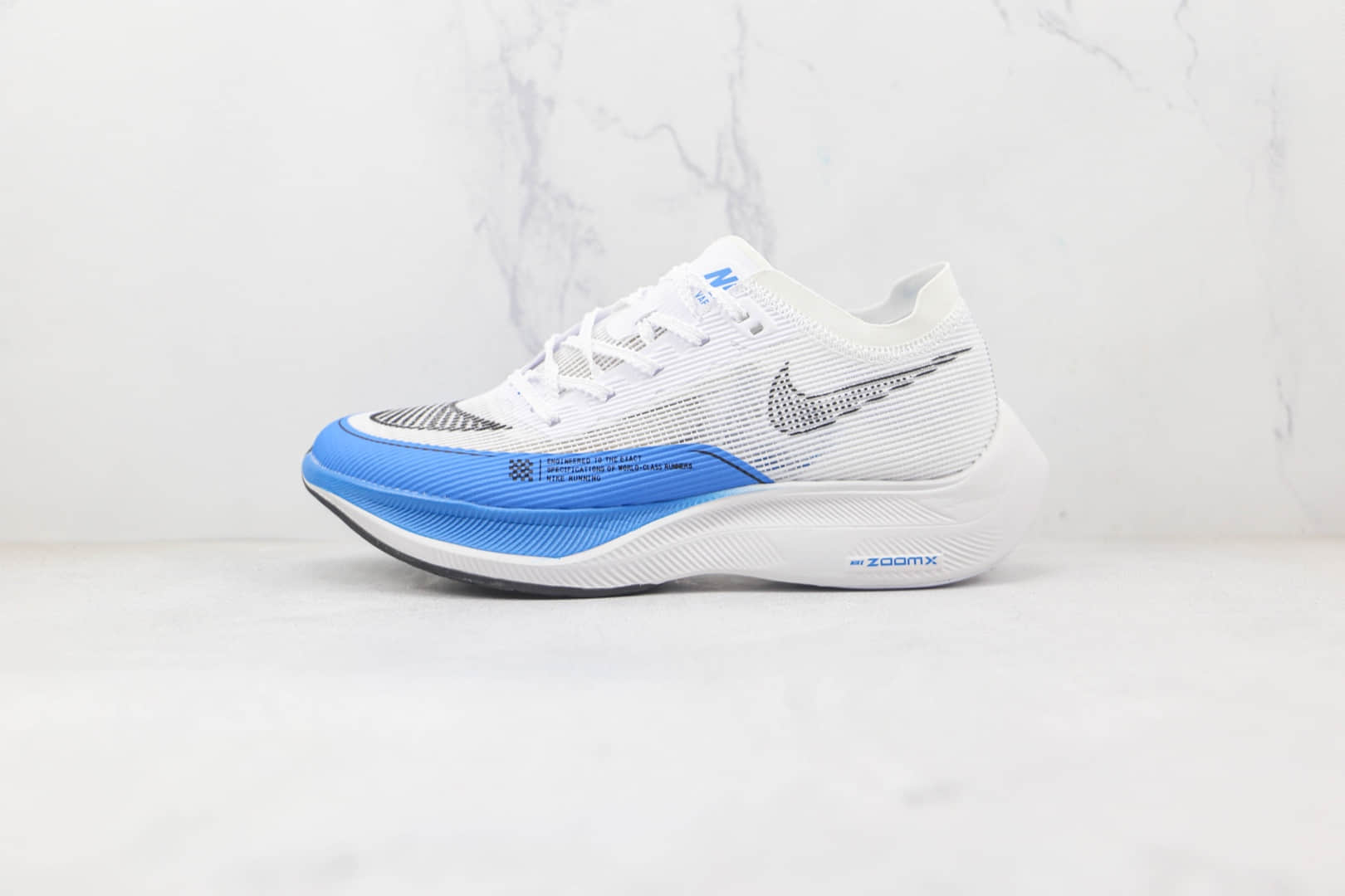 耐克Nike ZoomX VaporFly NEXT%2纯原版本马拉松白蓝色慢跑鞋原楦头纸板打造 (ID:81615) - 图片1