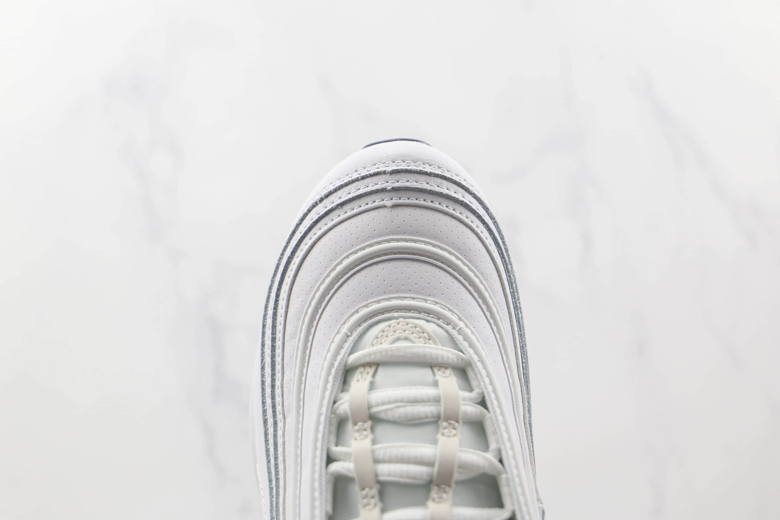 耐克NIKE Air Max 97纯原版本白蓝橙Max97气垫鞋原楦头纸板打造原盒原标 货号:DH1592-100
